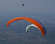 Drei Piloten vor dem Startplatz: